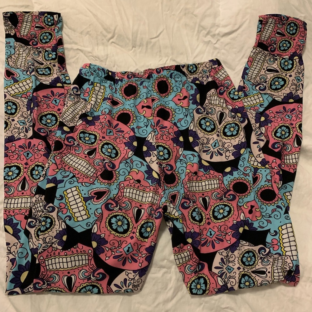 Sugar skull leggings